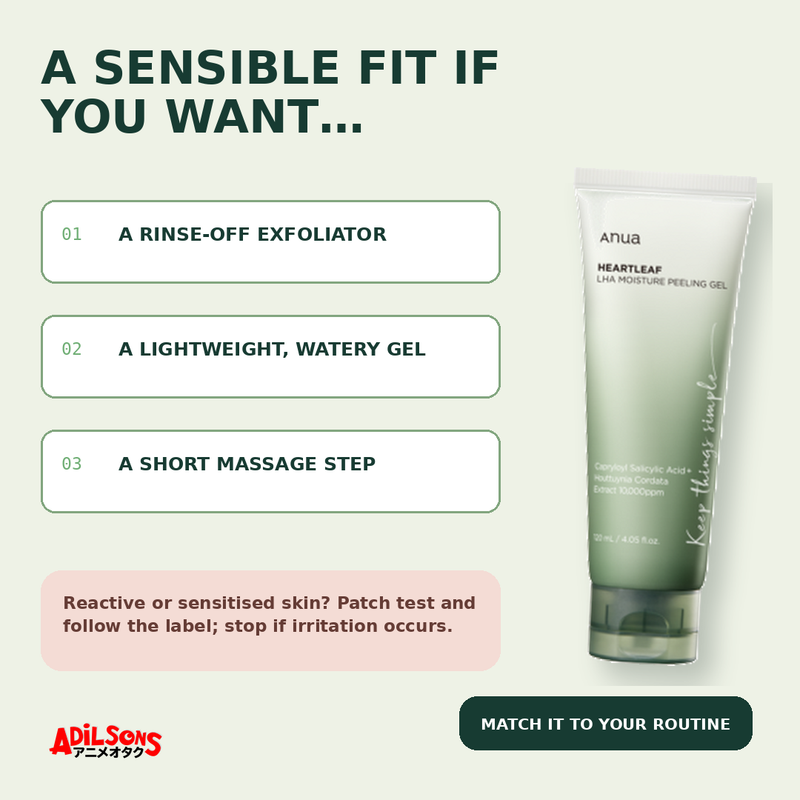 Anua HEARTLEAF LHA MOISTURE PEELING GEL 120ML — creative 08
