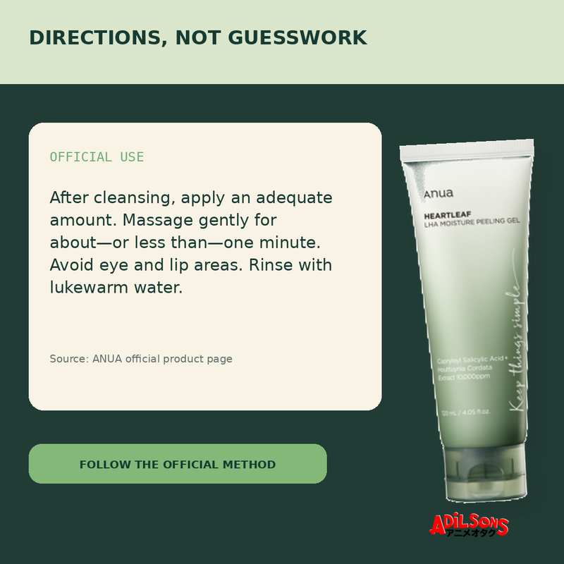 Anua HEARTLEAF LHA MOISTURE PEELING GEL 120ML — creative 11