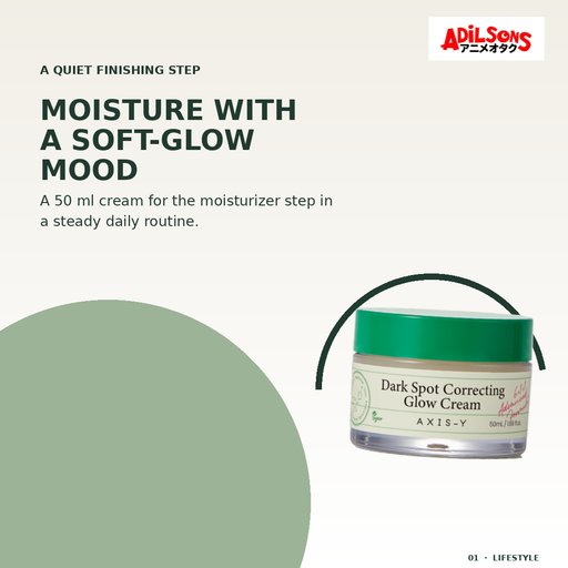 AXIS-Y DARK SPOT CORRECTING GLOW CREAM 50ML — creative 01