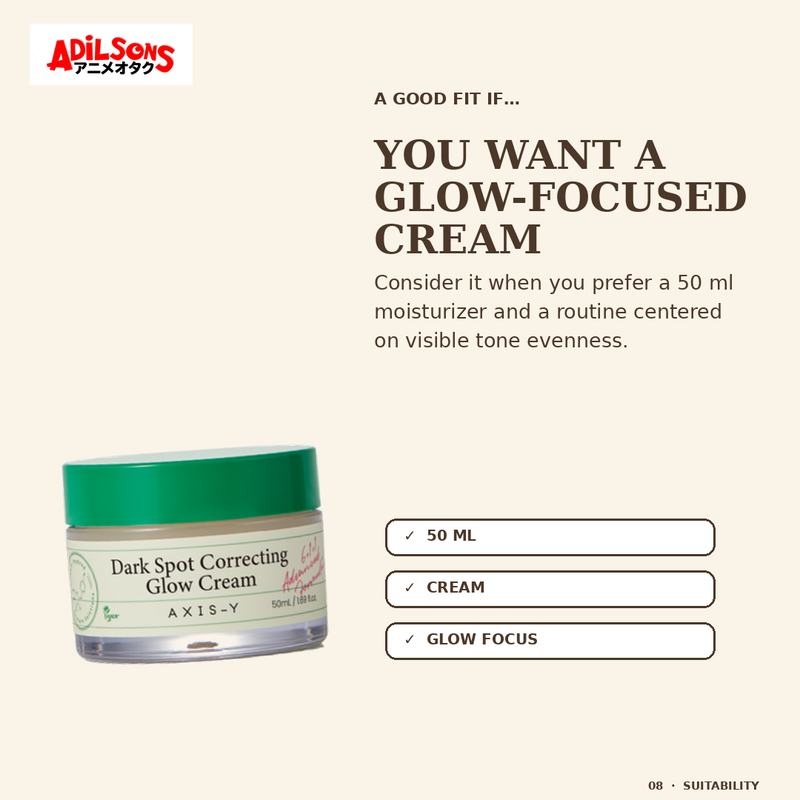 AXIS-Y DARK SPOT CORRECTING GLOW CREAM 50ML — creative 08