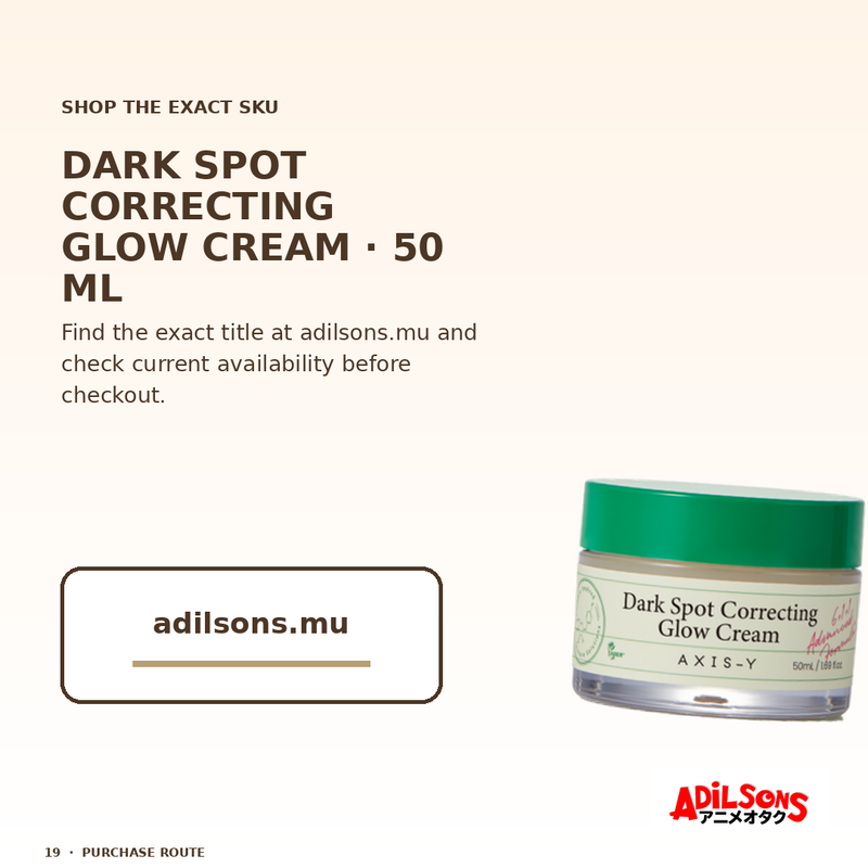 AXIS-Y DARK SPOT CORRECTING GLOW CREAM 50ML — creative 19