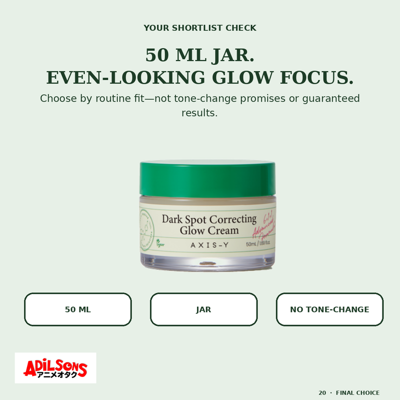 AXIS-Y DARK SPOT CORRECTING GLOW CREAM 50ML — creative 20