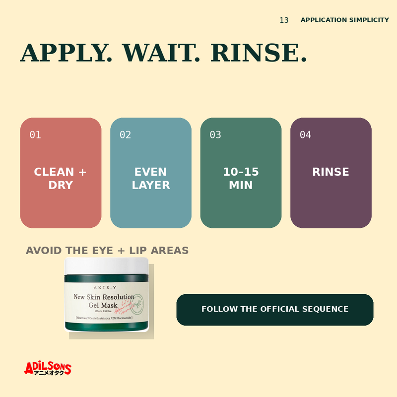 AXIS-Y NEW SKIN RESOLUTION GEL MASK 100ML — creative 13