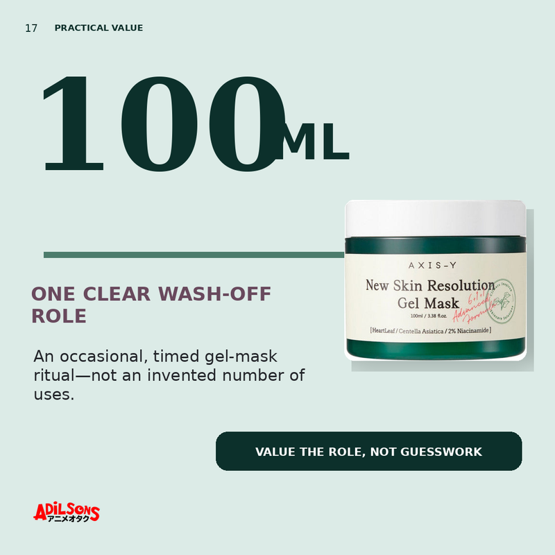 AXIS-Y NEW SKIN RESOLUTION GEL MASK 100ML — creative 17