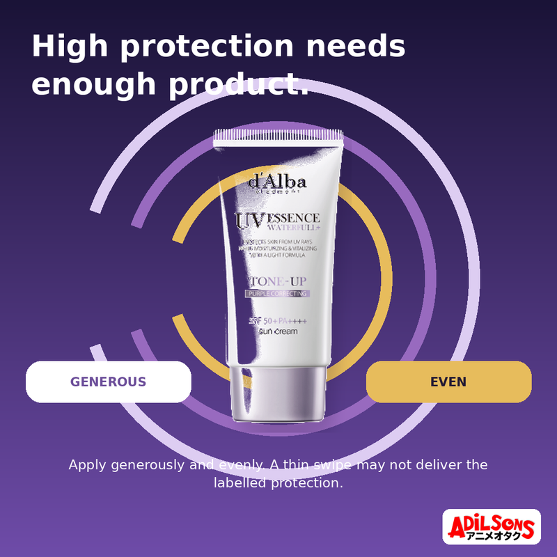 d'Alba WATERFULL TONE-UP SUN CREAM(PURPLE) SPF 50+ PA++++ 50ML — creative 02