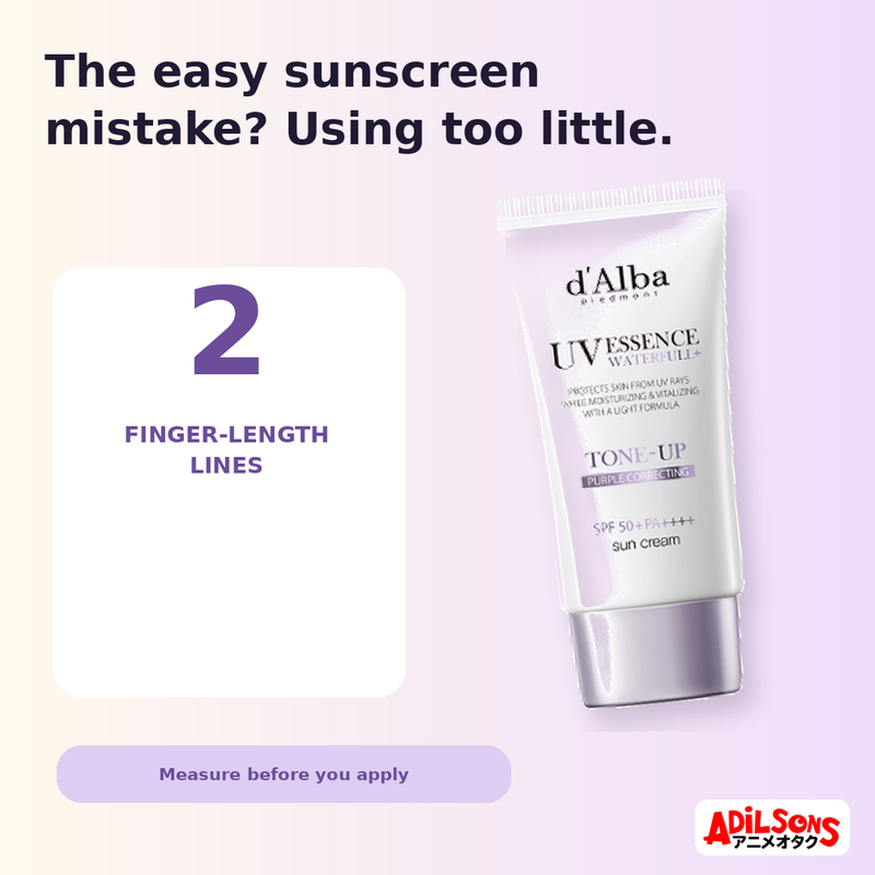 d'Alba WATERFULL TONE-UP SUN CREAM(PURPLE) SPF 50+ PA++++ 50ML — creative 03