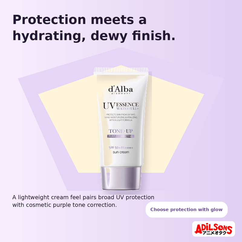 d'Alba WATERFULL TONE-UP SUN CREAM(PURPLE) SPF 50+ PA++++ 50ML — creative 05