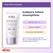 d'Alba WATERFULL TONE-UP SUN CREAM(PURPLE) SPF 50+ PA++++ 50ML — creative 11