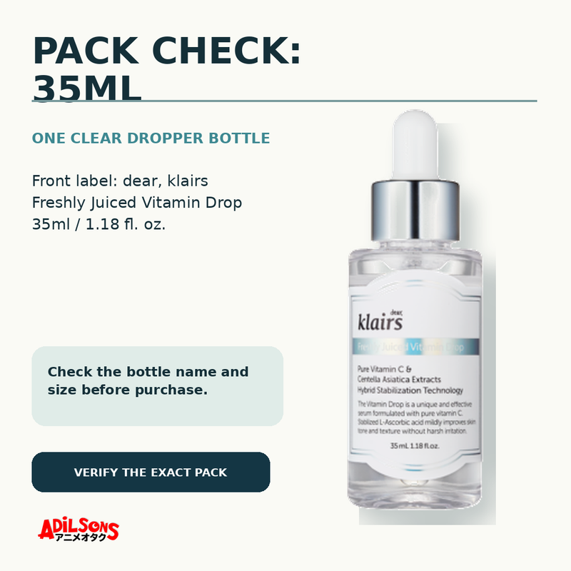 dear, klairs FRESHLY JUICED VITAMIN DROP 35ML — creative 10