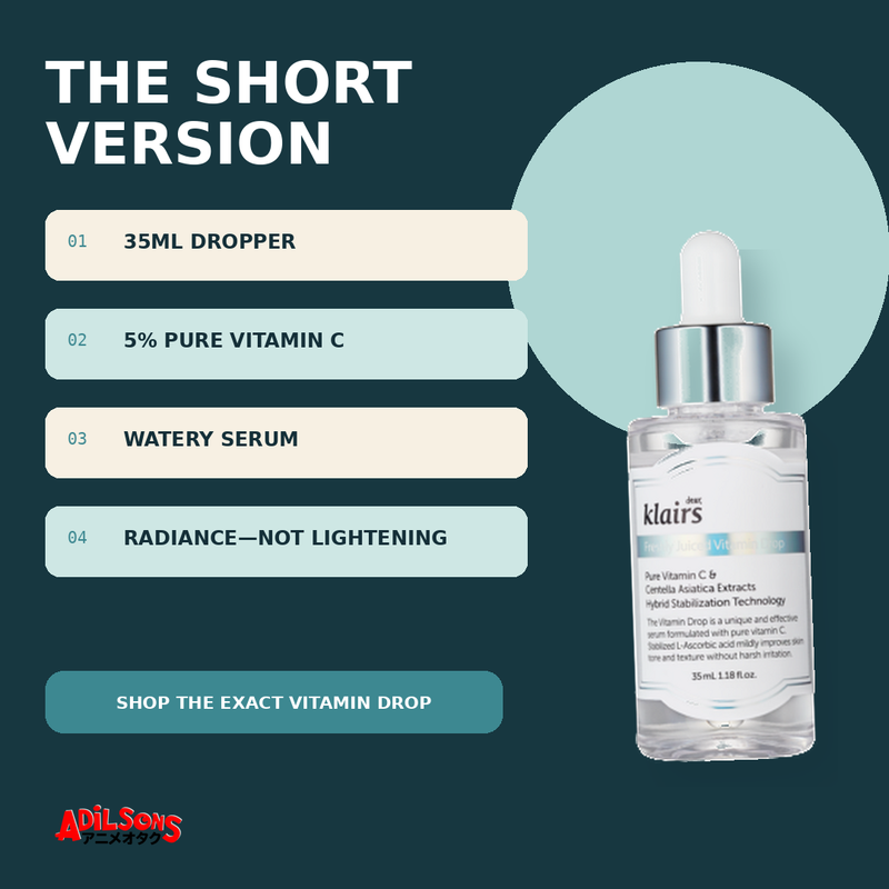 dear, klairs FRESHLY JUICED VITAMIN DROP 35ML — creative 20