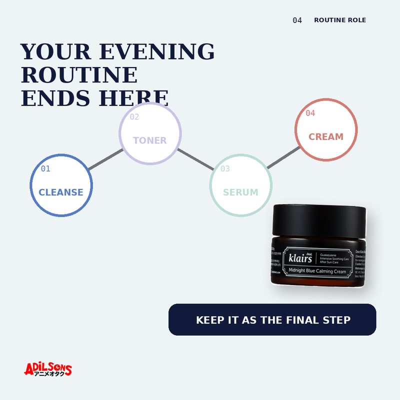 dear, klairs MIDNIGHT BLUE CALMING CREAM 30ML — creative 04