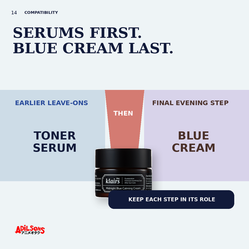 dear, klairs MIDNIGHT BLUE CALMING CREAM 30ML — creative 14