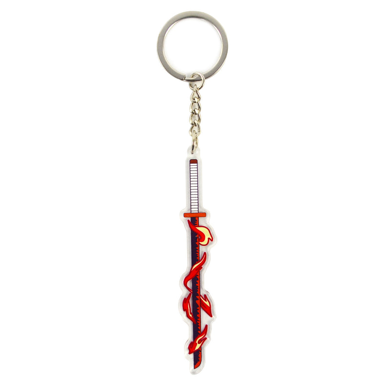 Demon Slayer - Rengoku Kyojuro Flame Breathing Katana Acrylic Keychain