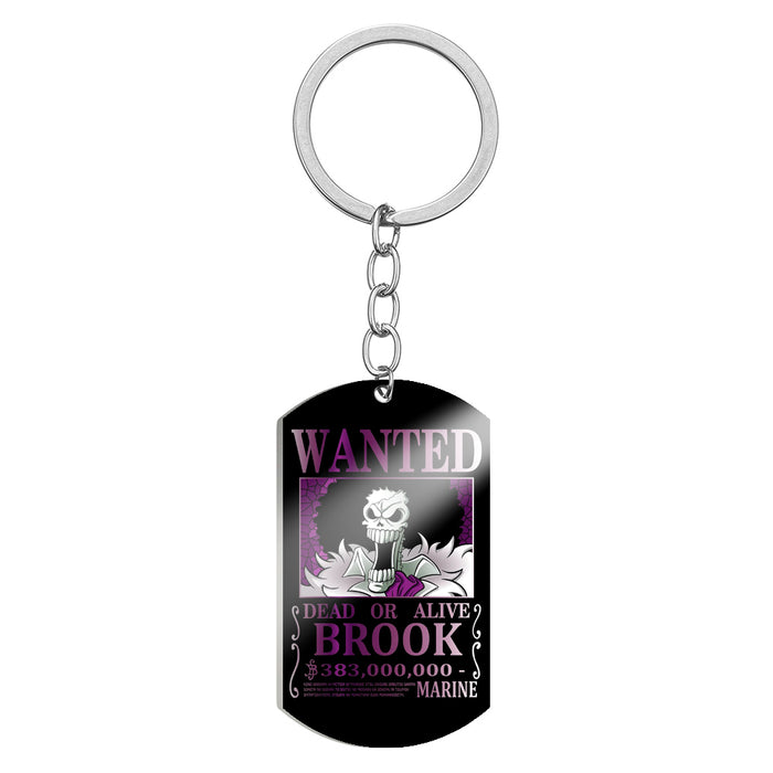One Piece Wanted Keychain Brook