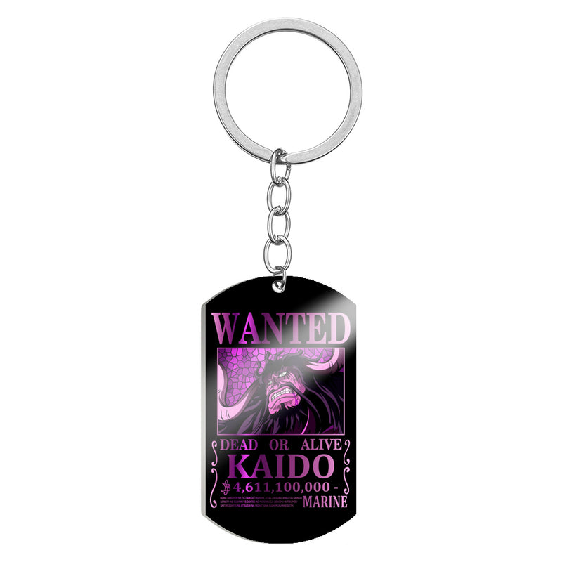 One Piece Wanted Keychain Kaido