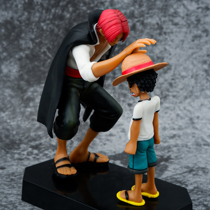 One Piece Luffy and Shanks Figurine