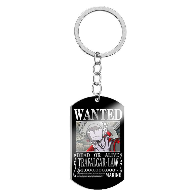 One Piece Wanted Keychain Law