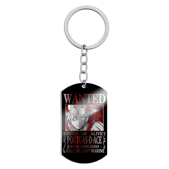 One Piece Wanted Keychain Ace