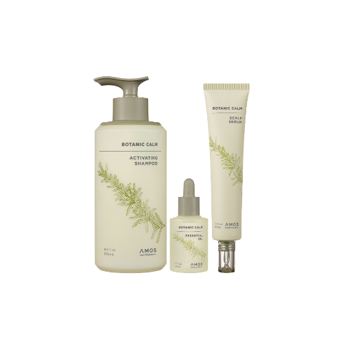 AMOS PROFESSIONAL BOTANIC CALM TRIAL KIT (SHAMPOO 60ML+SERUM 10ML+OIL 5ML)