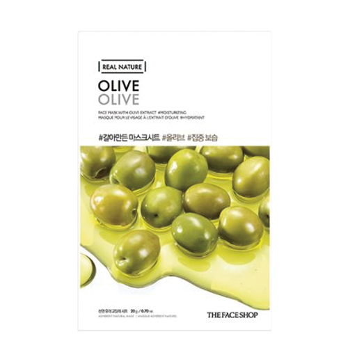 THE FACE SHOP REAL NATURE FACE MASK WITH OLIVE EXTRACT