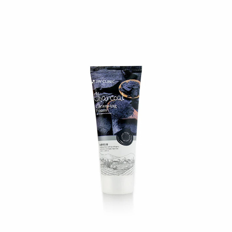 3W CLINIC CHARCOAL CLEANSING FOAM 100ML