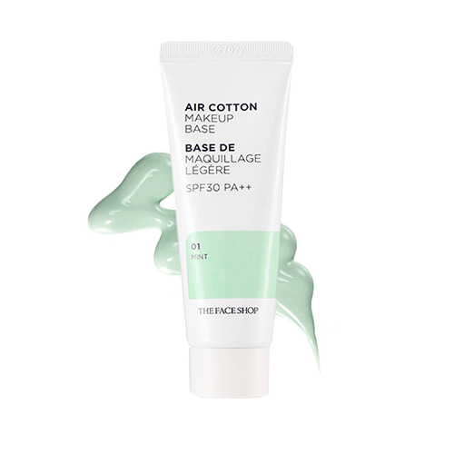 THE FACE SHOP AIR COTTON MAKEUP BASE SPF30 PA++, 01 Mint