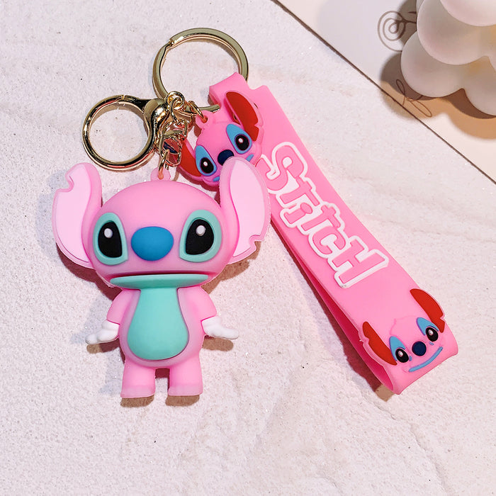 Lilo & Stitch Stitch Pink  PVC Keychain