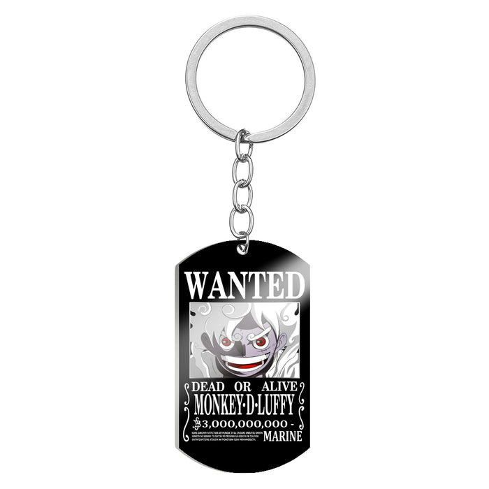 One Piece Wanted Keychain Luffy