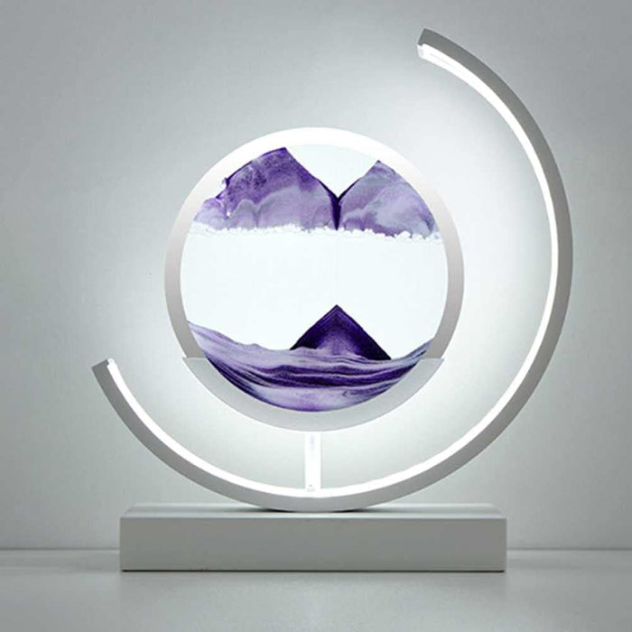 Moving Sand Lamp Purple