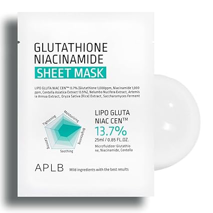 APLB GLUTATHIONE NIACINAMIDE SHEET MASK (25ML*1EA)