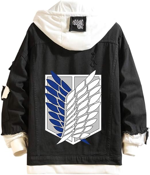 Attack On Titan Denim Jacket Black