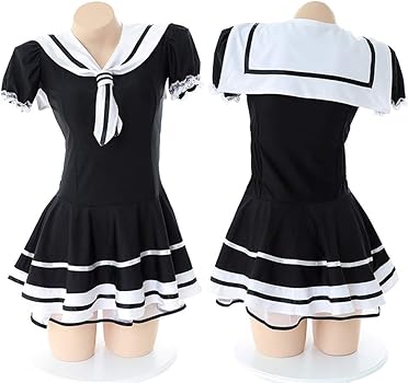 Pleated Skirt School Girl outfit Cosplay