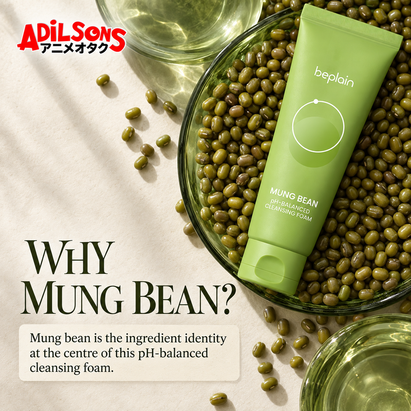 beplain Mung Bean pH-Balanced Cleansing Foam 80ml — creative 05