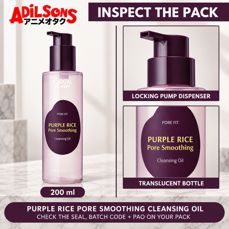 EQQUALBERRY PURPLE RICE PORE SMOOTHING CLEANSING OIL 200ML — creative 10 of 20