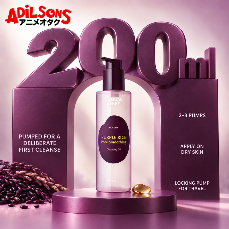 EQQUALBERRY PURPLE RICE PORE SMOOTHING CLEANSING OIL 200ML — creative 17 of 20
