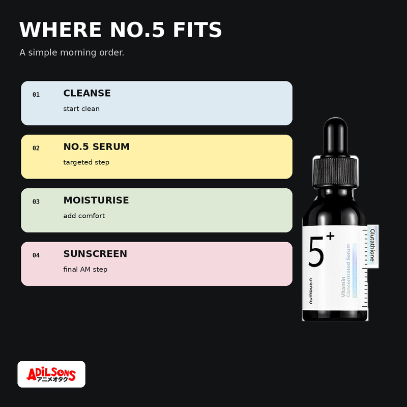 Numbuzin No.5 Vitamin Concentrated Serum 30ml creative 04