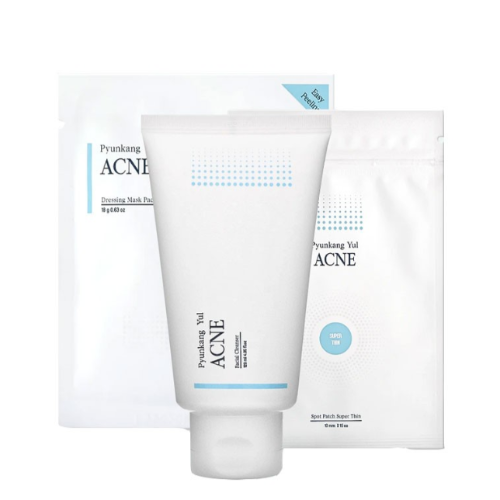 Pyunkang Yul ACNE Facial Cleanser 120ml + ACNE Spot Patch Super Thin 1ea+Acne Dressing Mask Pack 1e