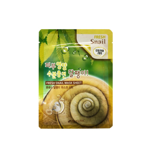 3W CLINIC FRESH SNAIL MUCUS MASK SHEET