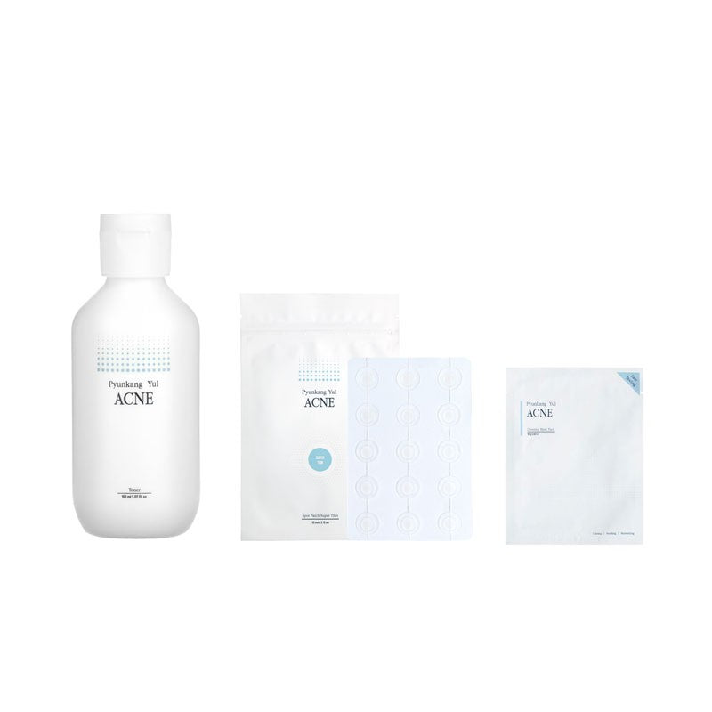 Pyunkang Yul ACNE TONER 150ml +ACNE Spot Patch Super Thin 1ea+Acne Dressing Mask Pack 1ea