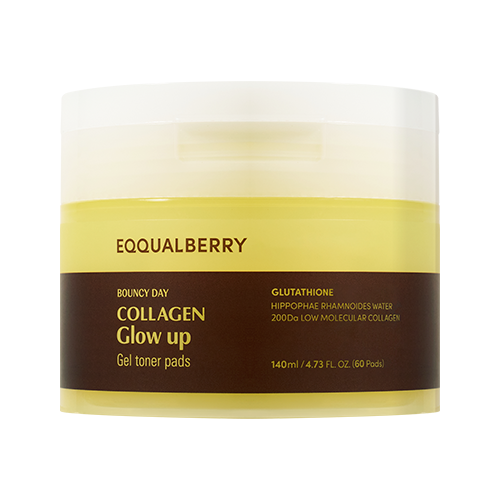 EQQUALBERRY COLLAGEN GLOW UP GEL TONER PADS (60EA)140ML