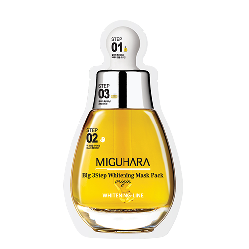 MIGUHARA BIG 3 STEP WHITENING MASK PACK ORIGIN (1.7ML+2ML+25ML)