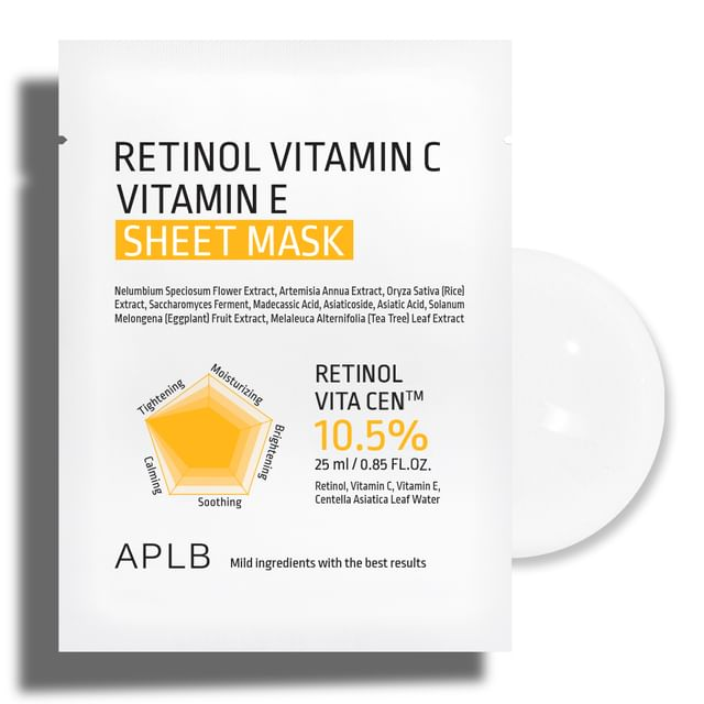 APLB RETINOL VITAMIN C VITAMIN E SHEET MASK