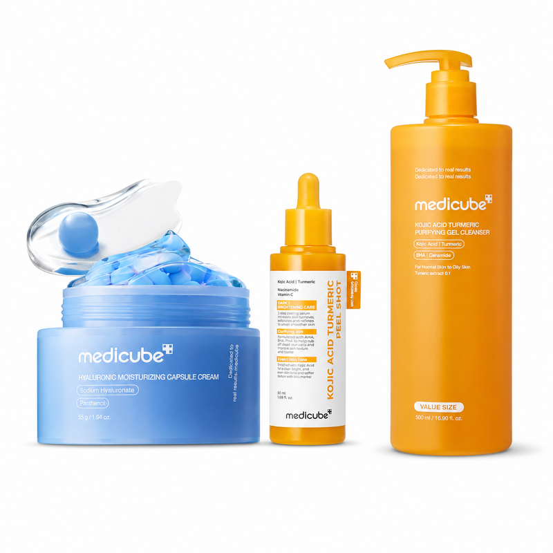 Adilsons Curated 3-Piece Routine for Oily, Dehydrated Skin with Controlled Breakouts and Lingering Flat Brown Post-Acne Marks – Treatment, Cleanser & Moisturizer