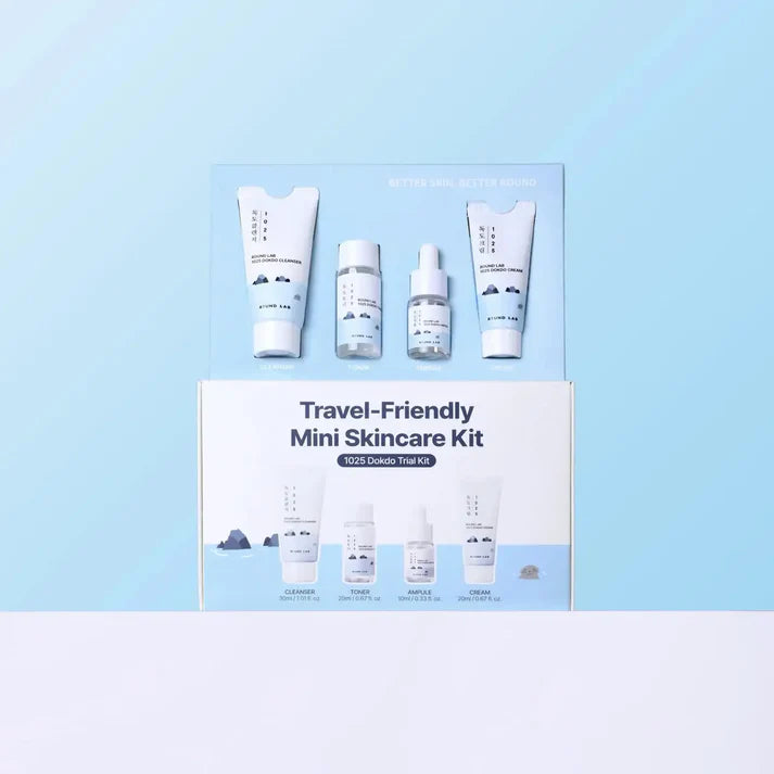 Round Lab 1025 DOKDO TRIAL KIT (Cleanser 30ml + Toner 20ml + Ampule 10ml + Cream 20ml)