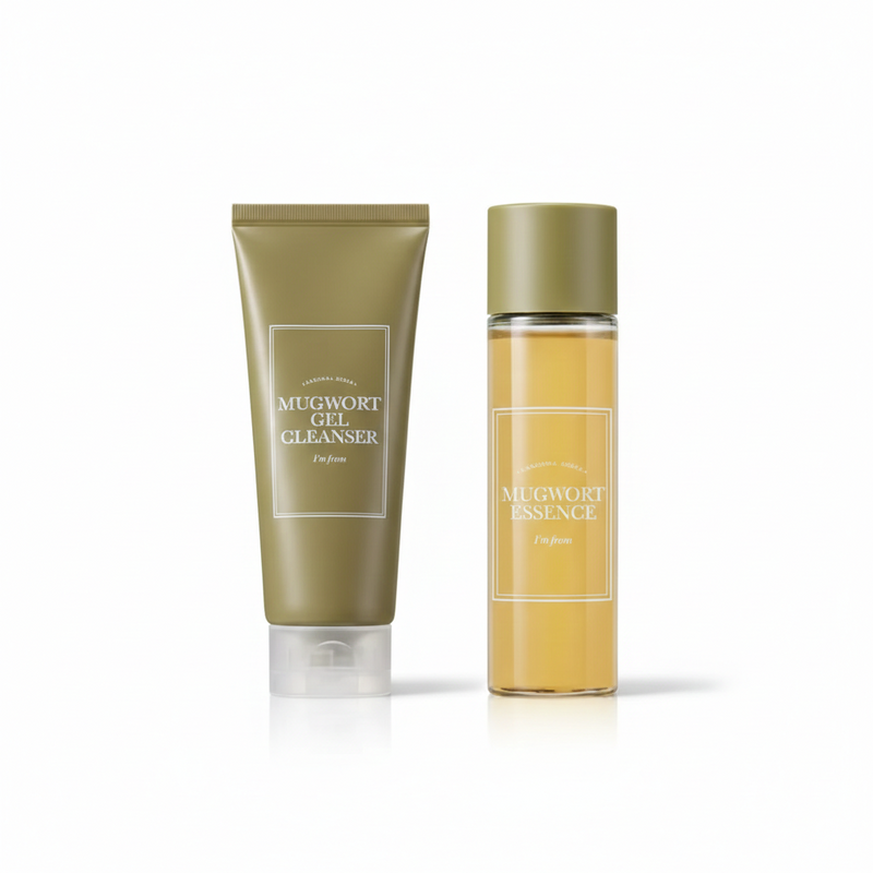 I’M FROM Mugwort Calm & Purify Set (I’M FROM MUGWORT ESSENCE 30ML + I’M FROM MUGWORT GEL CLEANSER 150ML)