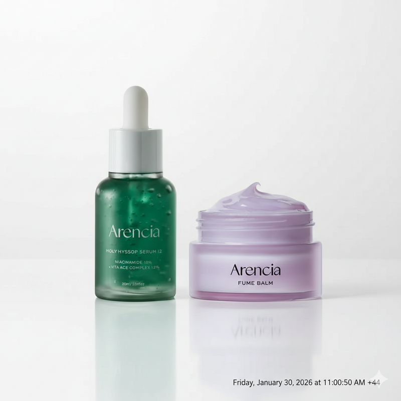 ARENCIA Hyssop Calm & Scent Ritual Set (ARENCIA HYSSOP FUME BALM 30G + ARENCIA HOLY HYSSOP SERUM 12 30ml)