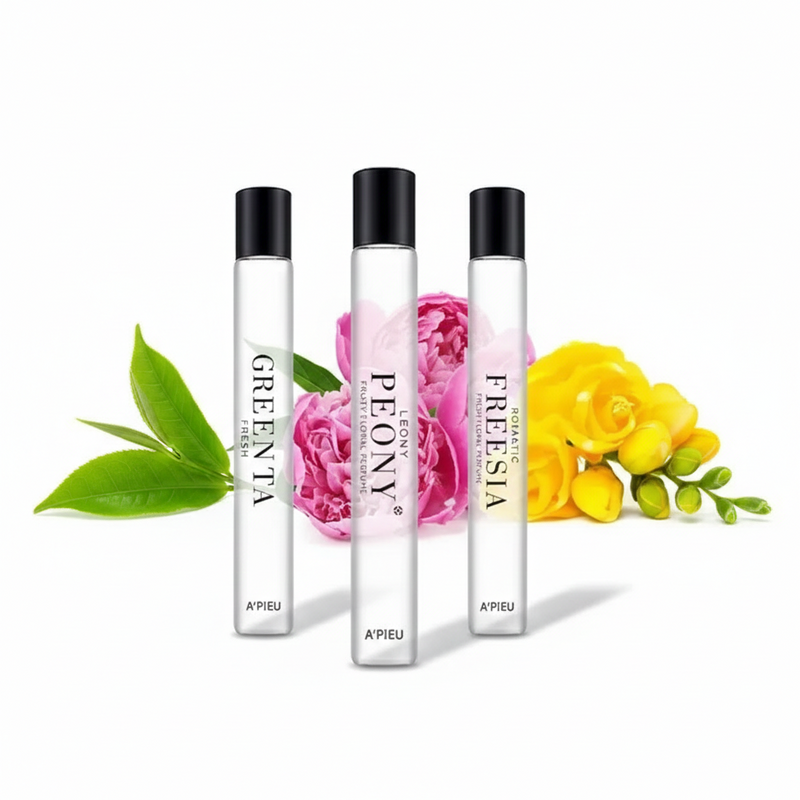 A’pieu My Handy Roll-On Perfume Scent Discovery Set (A'pieu My Handy Roll on Perfume Freesia + A'pieu My Handy Roll on Perfume Greentea + A'pieu My Handy Roll on Perfume Peony)