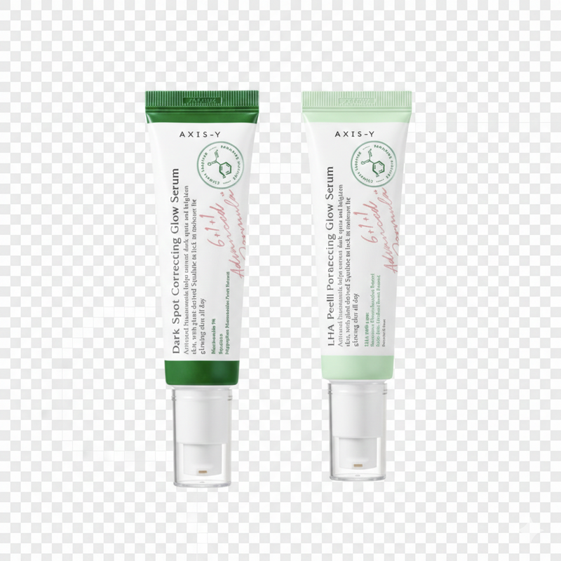 Adilsons Curated 2-Piece Soothing & Pore-Refining Set for Oily, Dehydrated Skin with Excess Sebum and Mild Clogged Pores – LHA Pore Balancing Cream & Dark Spot Correcting Glow Serum; Complete Pore-Refining and Clarifying Routine; Use with Daily Sunscreen