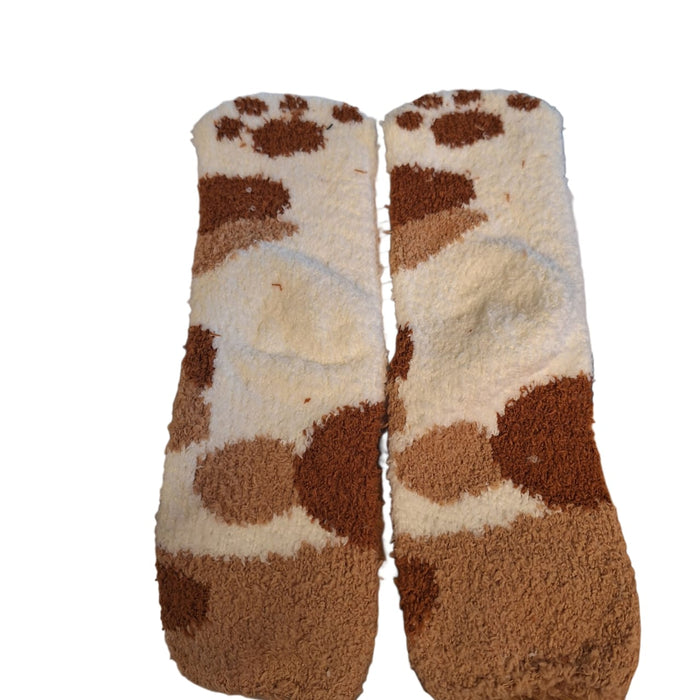 Cat Socks Brown