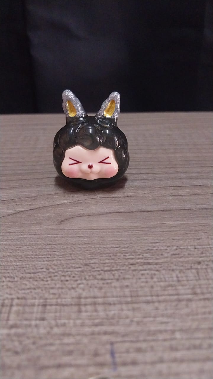Labubu Black 3D Vinyl PVC Mini Figurine